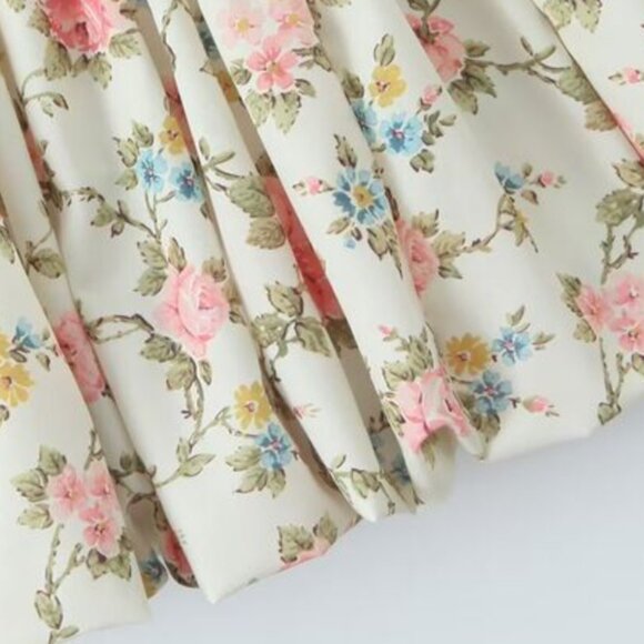 Sweet Printed Mini Dress Sexy Backless - Picture 7 of 8